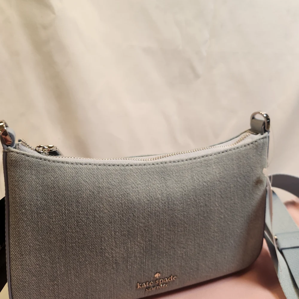 Kate Spade Duet Studded Denim Crossbody Bag - Picture 4 of 5